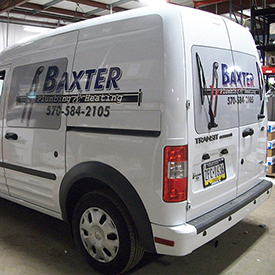 Baxter Plumbing and Heating full van