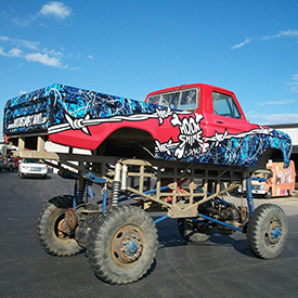 Moonshine Camo Monster Truck