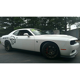 Hellcat White sedan